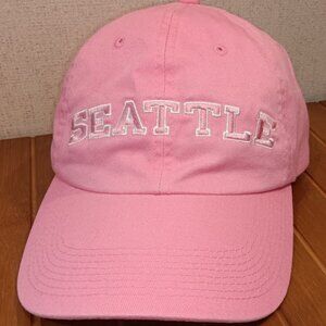 SEATTLE Fahrenheit Headwear Ladies Collection Pink Hat Cap Strapback Adjustable